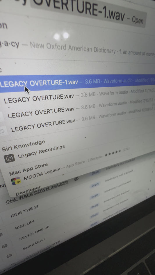 LEGACY OVERTURE (WORSHIP BUMP)